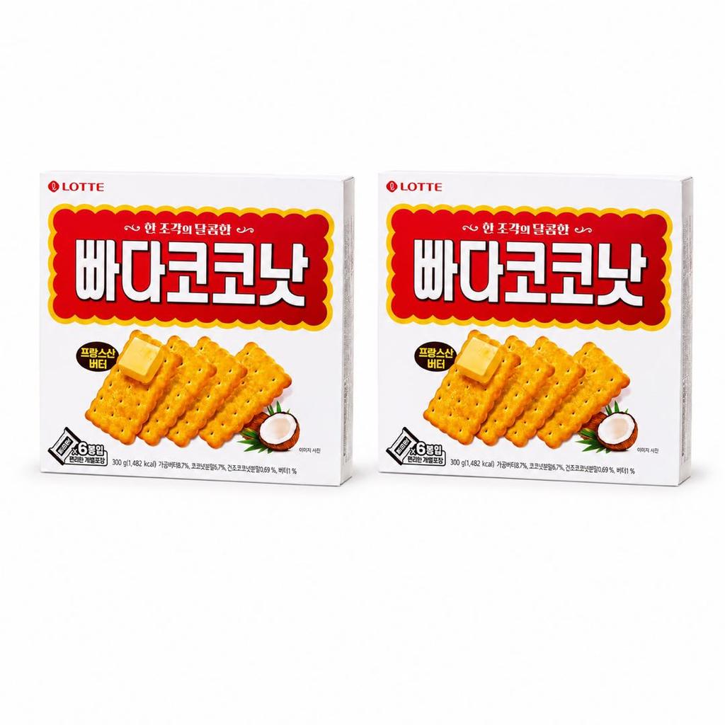 Lotte Butter Coconut Crispy Biscuits 300g