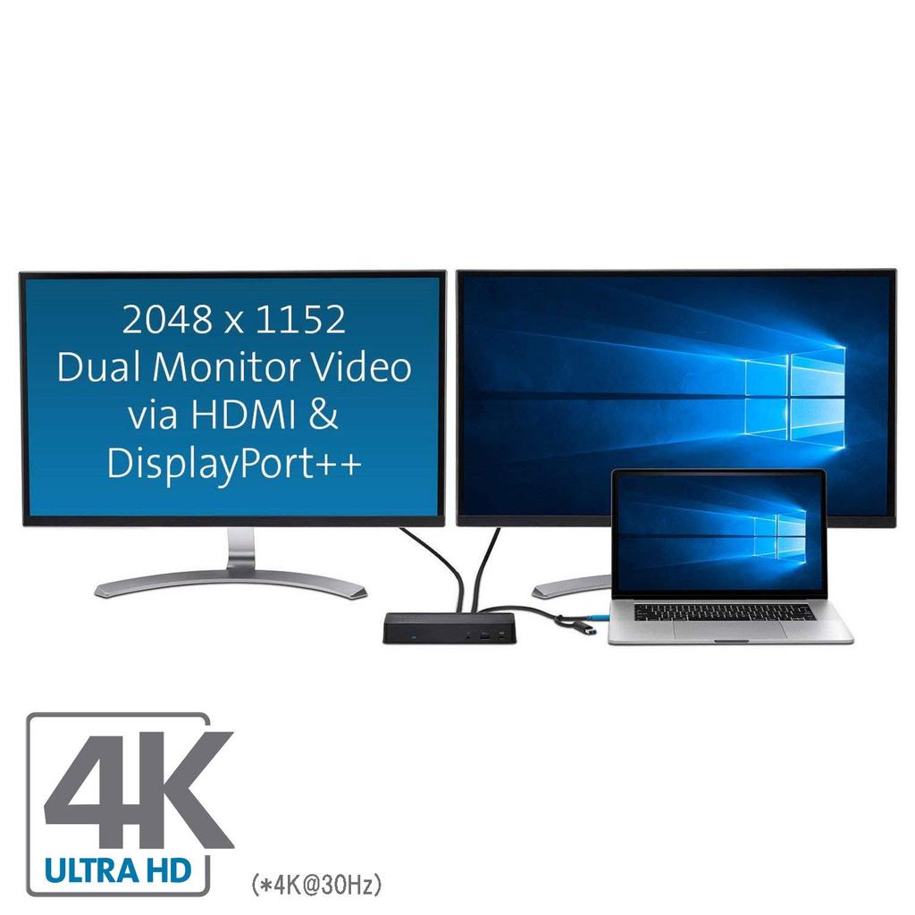 Kensington SD4700P Universal Docking Station with Security Microsoft Windows 10 3 Year K38240JP Slot, 7, Compatible, Warranty,