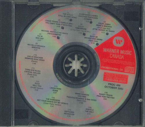CD РАЗЛИЧНЫЕ  Warner Music Canada Октябрь 2003   PROC488 WARNER MUSIC CA 2003 Канада Рок Б/у