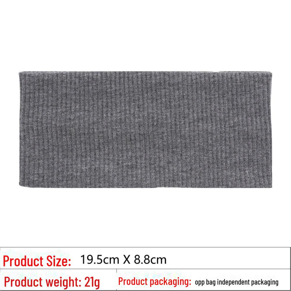 Solid Color High Elastic Sports Headband - Fashionable & Versatile Hair Accessory