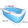 Summer Family Inflatable Swimming Pool Adults Kids Playing Pool Bathing Tub Outdoor Indoor 180cm