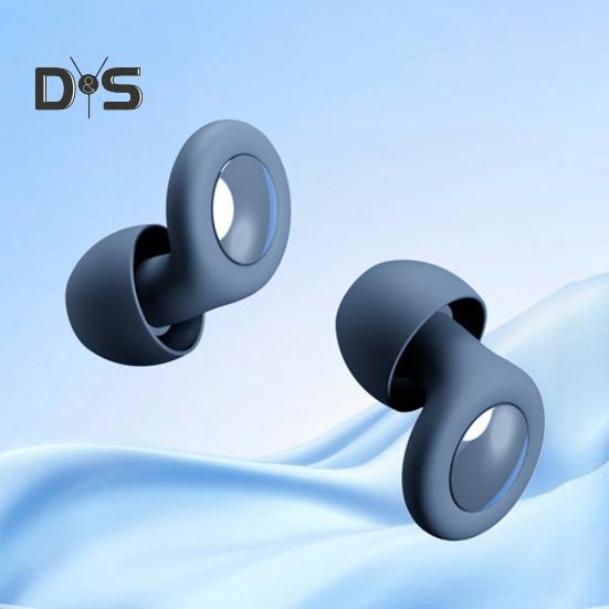 1 lot de bouchons d'oreilles antibruit en silicone avec embouts auriculaires lavables, imperméables, souples et réutilisables, protection auditive pour concerts, travail, études, sommeil silencieux