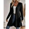 Women S Long Knit Cardigan Coat Solid Color Casual Sweater