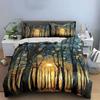 Glowing Forest with Swirls. Bedding Sets Duvet Cover Sets Duvet Covers Pillowcases(1 * Duvet Cover 2 * Pillowcases, Without Duvet Insert)