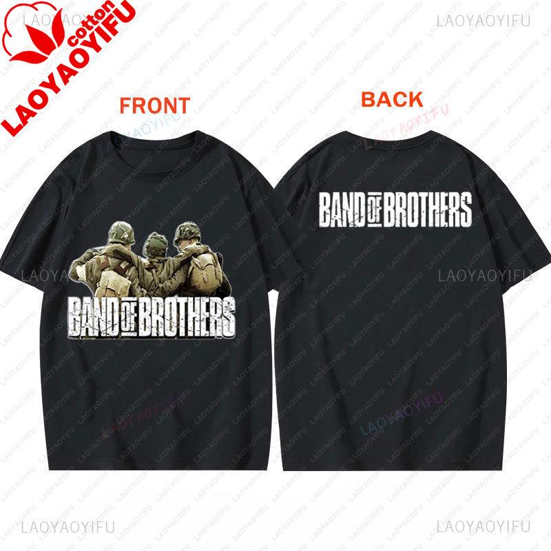 TV Play Band of Brothers TShirt Retro Style Unisex Graphic T Shirts Summer Streetwear Casual Classics Two Side Printed Tee Top