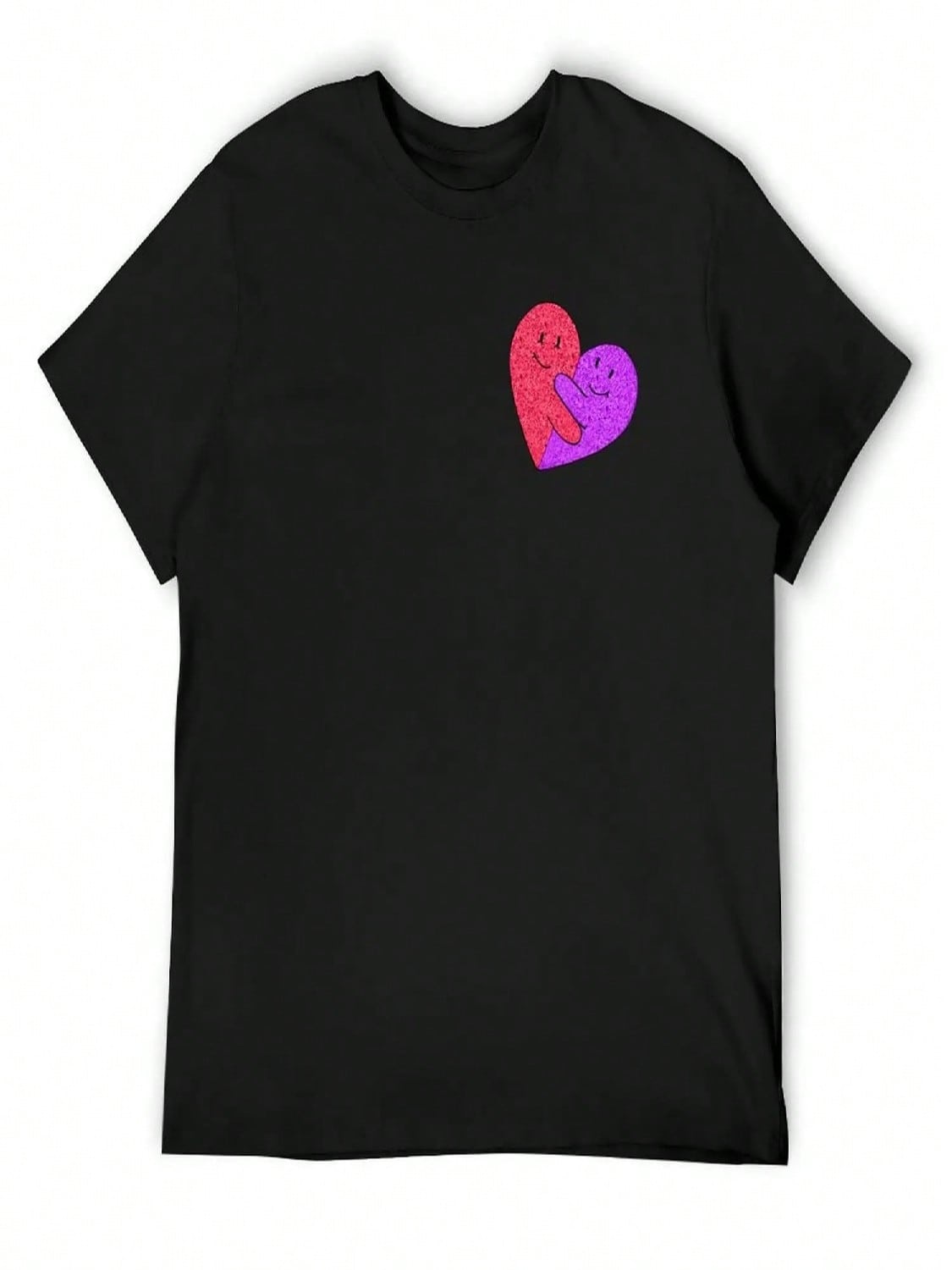 Heart T-Shirt Tees Anime Stuff unisex Clothing S разноцветный