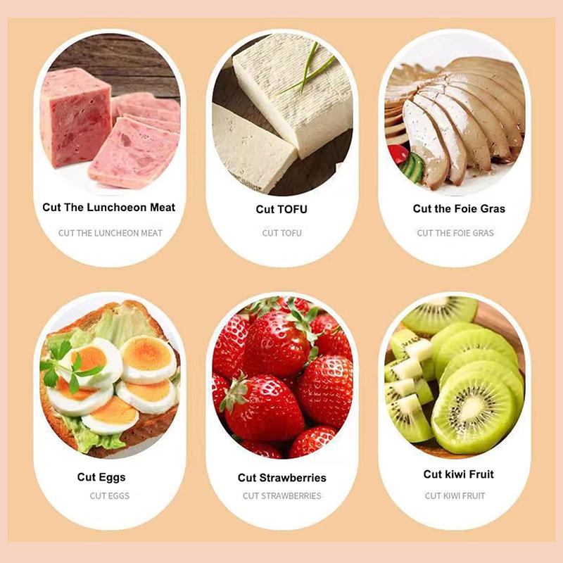 Slicer,Multipurpose Luncheon Meat Slicer,Stainless Steel Wire Egg Slicer,Cuts 10 Slices For fruit,Onions,Soft Food and Ham