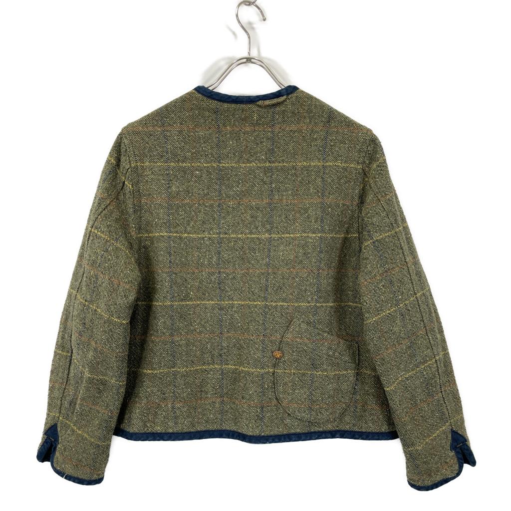 45R 7101070 Khaki Cotton Tweet X Boa Annie Bolero Jacket 2 khakiUsed