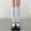 Knee socks spring and summer thin velvet leggings children's white stockings long tube black jk thigh high tube