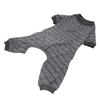 Striped Dog Pajamas Stylish Cute Summer Thin Soft Stretchable 4 Legs Puppy Jumpsuit for Dogs Cats