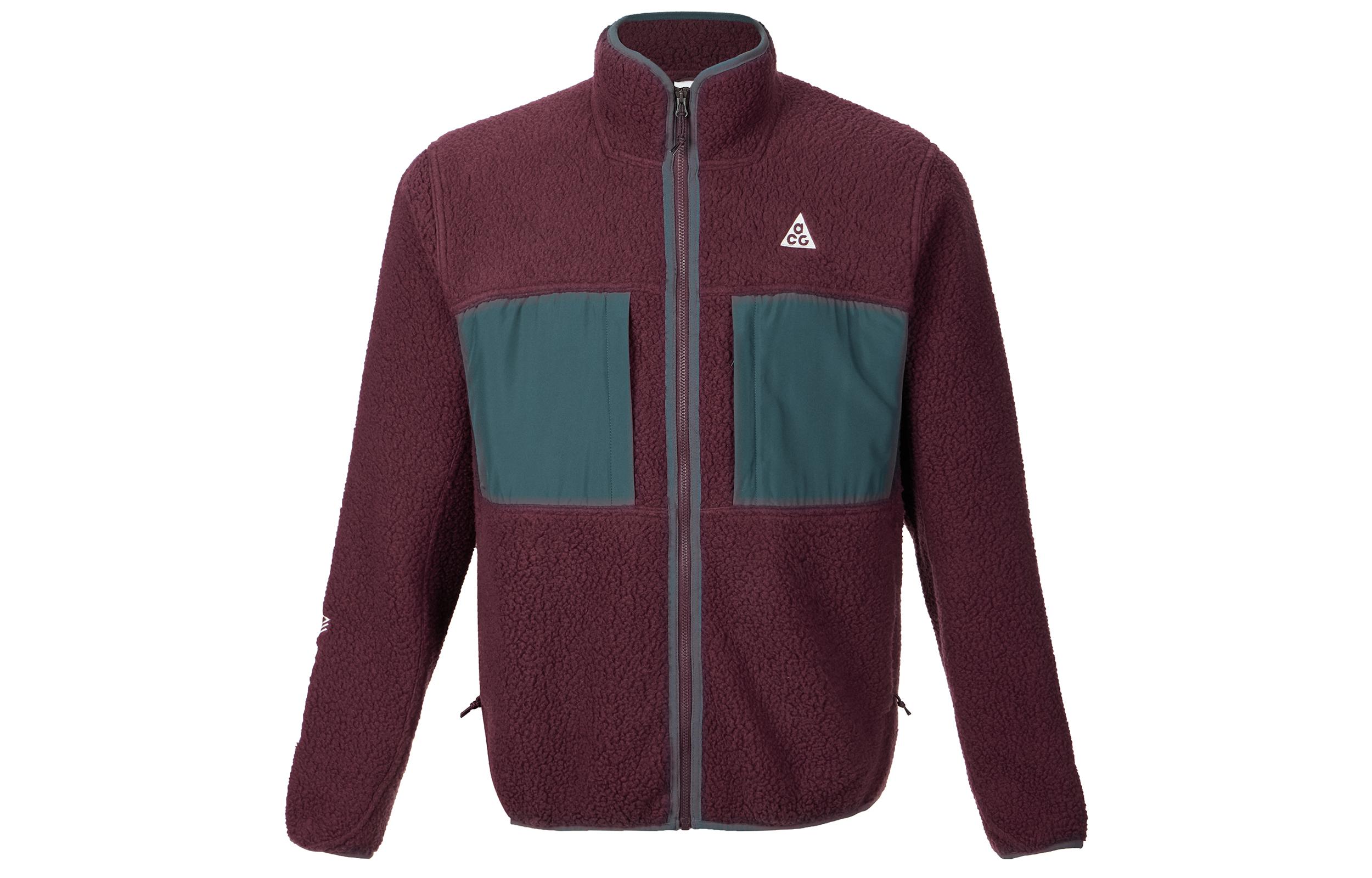 Nike ACG Jackets Men s Dark Red Stand Collar Moderate Other FN0373-681 XL