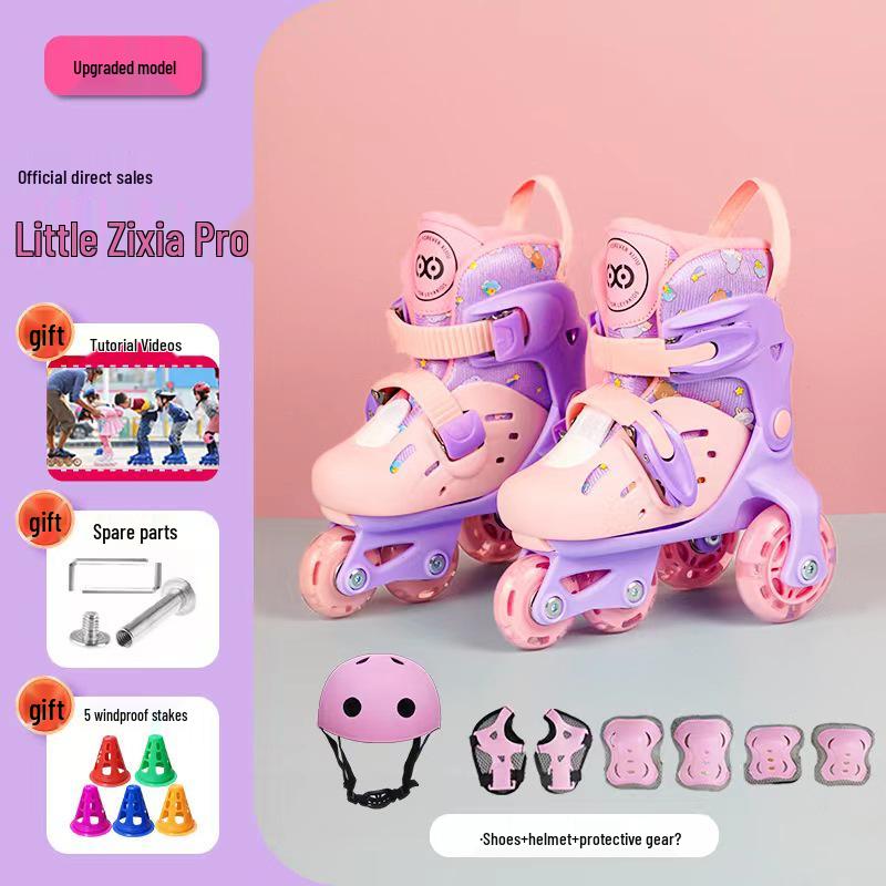 Nastavitelné blikající kolečkové brusle pro děti