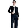 Women's Cardigan Casual Round Neck Long Sleeve Button Down Solid Color Knit Top
