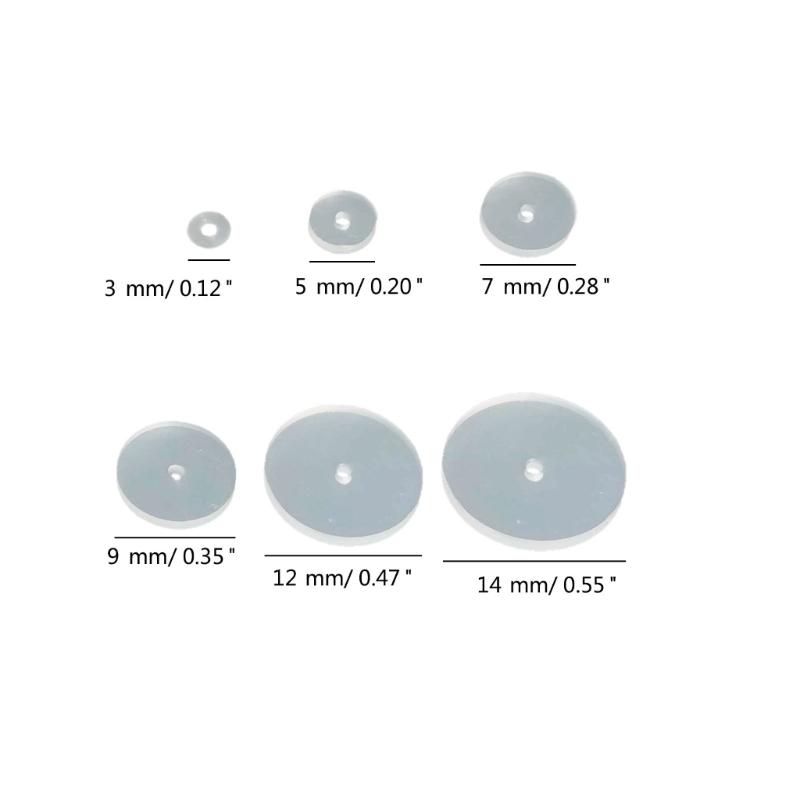100pcs Stabilizer Earrings Backings Clear Silicone Earrings Back Stopper Practical Healing Discs Pads for Ear Support
