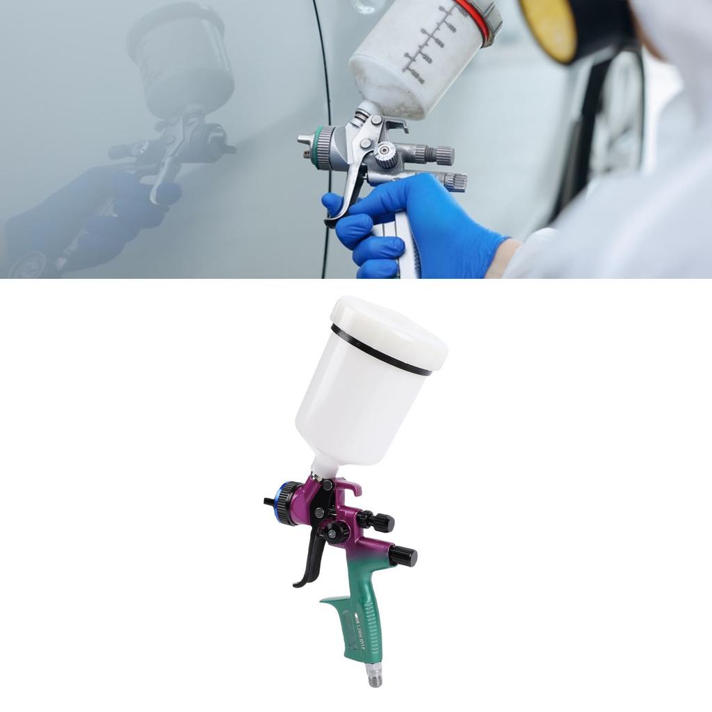 HVLP Spray   Kit Professional Paint Sprayer for Furniture Wall Art Projects Painting with 600ml Cup 1.3mm Nozzle