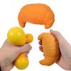 TPR Simulation Croissant Squeeze Toy Stress Relief Bread Shape Sensory Toy Decompression Simulated Food Fidget Stress Ball