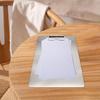 Clip Board Document Holder Durable Ticket Storage Silver File Folder Writing Boards for Office Cafes