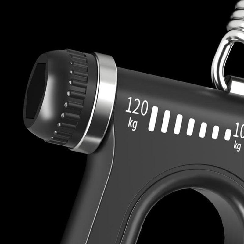 Best Adjustable Digital Counter Electrical Metal Steel 100kgs Hand Grippers Strengthener for Arm Exercise Black Color