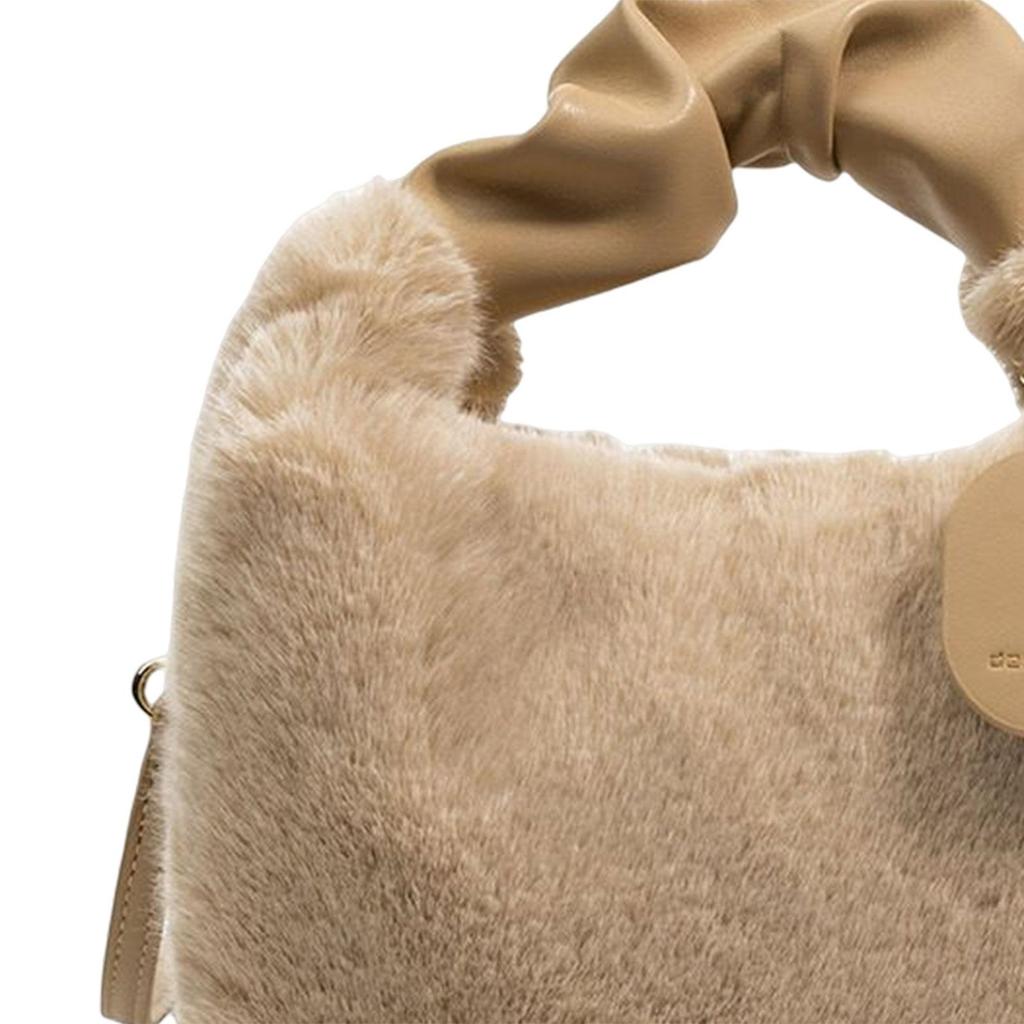 Women Plush Handbag Shoulder Bag Fashion Comfortable Lightweight Exquisite Gift Top Handle Cute for Daily Life Use Traveling