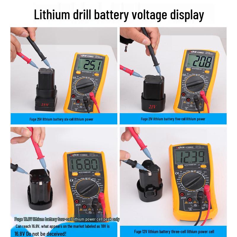 Rechargeable Electric Screwdriver with Lithium Battery (12V/16.8V/25V) - Purple Sandalwood Finish