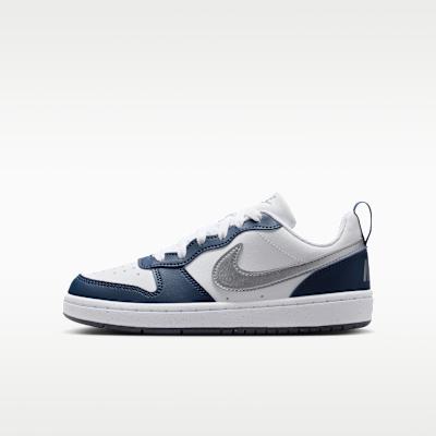 Nike Court Low top Kids Skateboarding Shoes White Blue Unisex 35.5