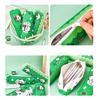Large Capacity Pencil Case Cartoon Panda Pen Pouches Light Weight Pen Pouches Zippered Pen Case Travel Makeup Bag