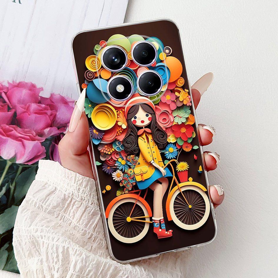 For Xiaomi Redmi Note 14 Pro 5G Case 2025 New Stylish Flower Soft Silicone TPU Phone Cover For Redmi Note 14 Pro+ Plus Protector
