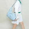 Crossbody bag Oxford cloth women's large-capacity pleated casual bag spring waterproof nylon dumpling bag