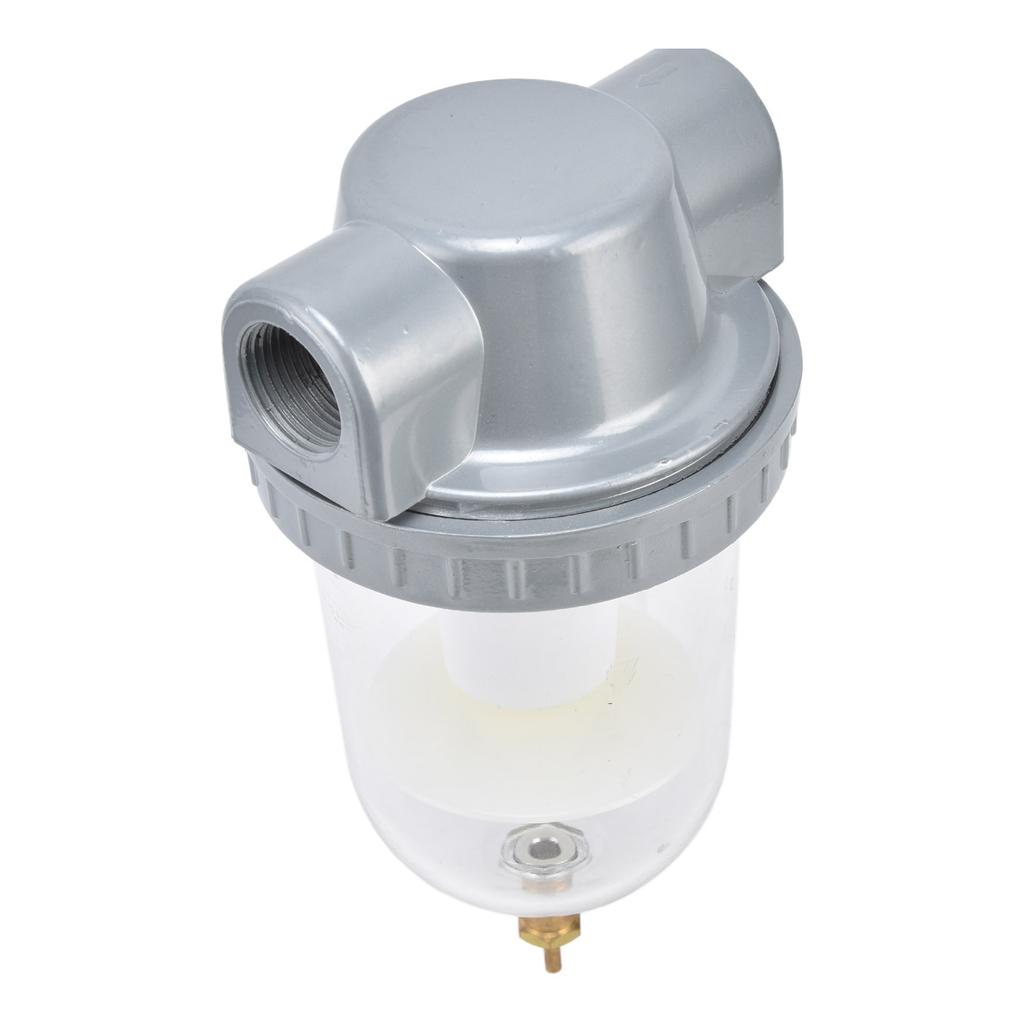 Air Compressor Filter Oil Water Separator with Transparent Cup High Filtering Accuracy 0.63MPaQSL‑25 G1