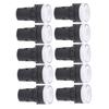 10Pcs AD16‑22DS LED Signal Light White High Brightness Indicator Equipment AccessoryAC220V