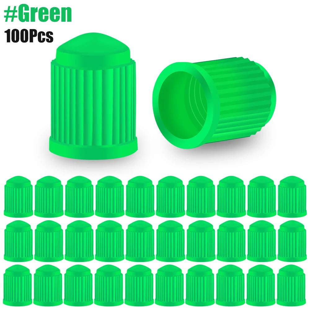 BFL1 100Pcs/Lot Wearproof Plastic Auto Wheel Tyre Tire Valve Stem Caps Covers, Artight Seal Heavy Duty, on The Nipple Car Accessries