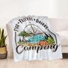 Happy Campers Adventure Blankets Are Suitable for Living Rooms,making Them an Ideal Choice for Outdoor Travel and Gifts.