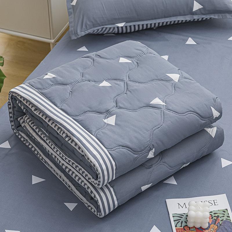 Skin-friendly Summer Thin Quilt Printed Quilt Air-conditioning Quilt Single Double Summer Cool Quilt Soft Bedspread Spring and Autumn Thin Quilt