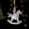 Transparent Christmas Hanging Decoration Acrylic Snowflake Candy Christmas Tree Ornament Party Supplies Shopwindow Xmas Baubles