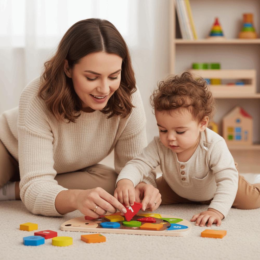Cartoon Shape Montessori Puzzle Toy Colorful Design Tangram Jigsaw Game Wooden Puzzle Home Use