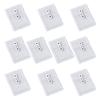 10Pcs Small File Storage Bag Waterproof Clear Plastic Document Pouches with String Closure For Receipt Document Paper