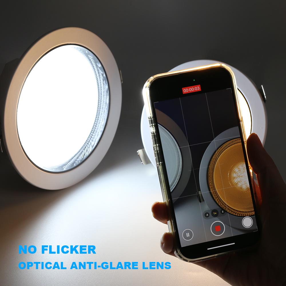 Ceiling LED Spotlights Dowmlight AC 220V Round Recessed LED Dowm Light Spot Ceiling Lamp 9W 13W 19W 22W Indoor Lighting