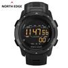 NORTH EDGE Men Digital Sports Watches Dual Time Pedometer Calories Alarm Clock Waterproof 50m Military Wristwatch Reloj Hombre