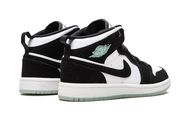Jordan 1 Bianco Medio Nero Tinta Azzurro-Verde PS BQ6932-103