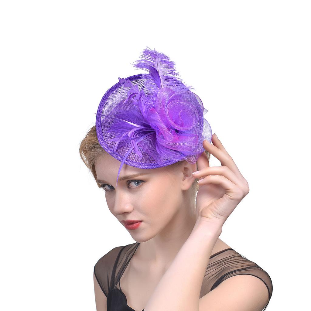 Kadın Aliceband Şapka Fascinator Kafa Bandı Düğün Bayanlar Günü Kraliyet Ascot Şapka