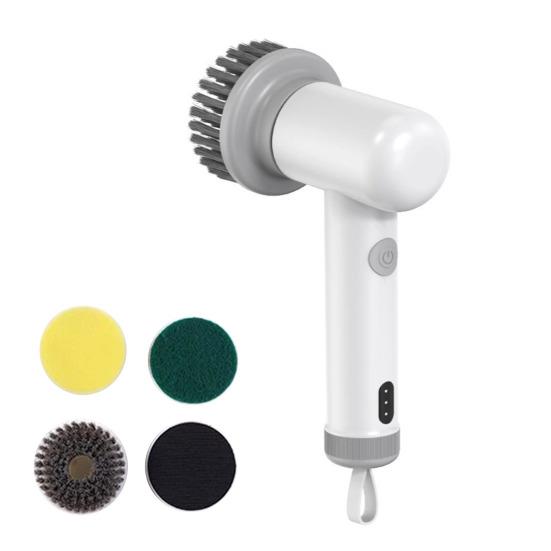 Electric Cleaning Brush Cordless Rechargeable Power Scrubber Deep Cleaning Design Scrubber Home Cleaning Gadget