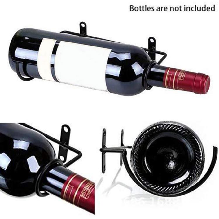Wall Mount Wine Rack for Single Wine Bottle Holder for Home Bar Kitchen Storage
