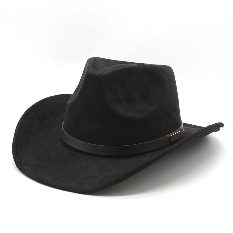 Pattern Vintage Cowboy Hat With Brim For Cultural Festivals And Outdoor Wear