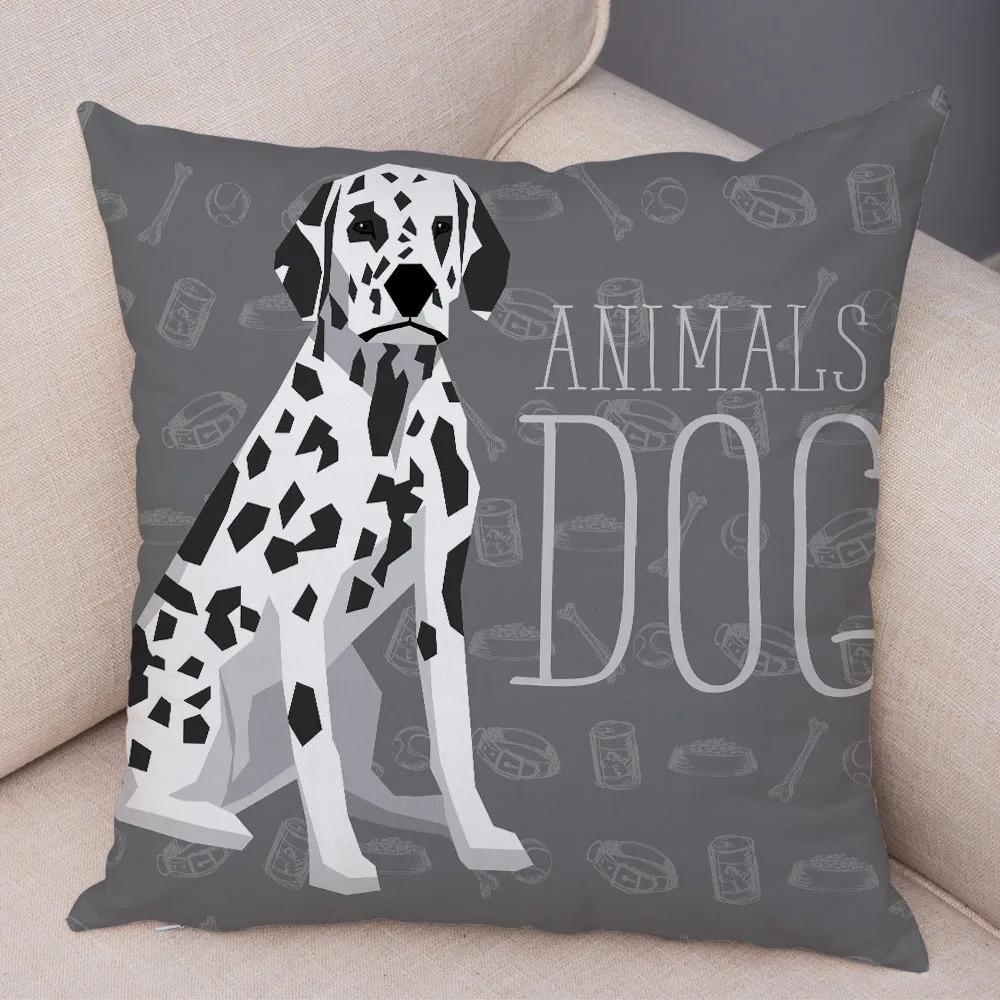 Office Living Room Home Pillowcase Dalmatian Schnauzer Pillowcase Car Ornaments
