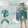Prinzessin Dinosaurier Kinder Kapuzenbadetuch Mikrofaser Jungen Mädchen Strandtücher Meer Surfen Schnelltrocknend Surfponcho Bademantel Kind Anime