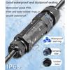 IP68 Cable CTRICALVER Extension Electrical Cable Connector Cable Diameter 6 2 Waterproof Electrical Inline Cable with Terminal Block Connector,