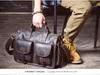 Men's Genuine Leather Crazy Horse Briefcase & Messenger Laptop Bag