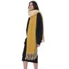New Autumn and Winter Warm Two-color Imitation Cashmere Scarf Women's, Thickened Warm Soft Mohair Scarf Shawl