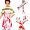 Cosplay Kostüm Blutschürze Gruselige blutbefleckte Socke Neu Festival Cosplay Requisite Küche