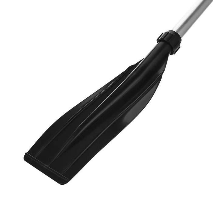 Tbest rames de bateau 2 pièces en alliage d'aluminium détachable léger lame nervurée kayak pagaies bateau avirons